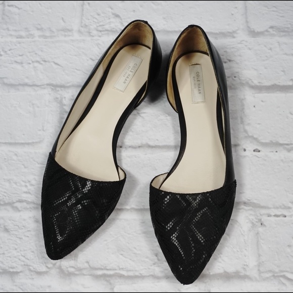 Cole Haan Shoes - COLE HAAN d’orsay snakeskin print flats SZ 7.5